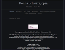 Tablet Screenshot of donnaschwarzart.com